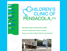 Tablet Screenshot of childrensclinicpensacola.com